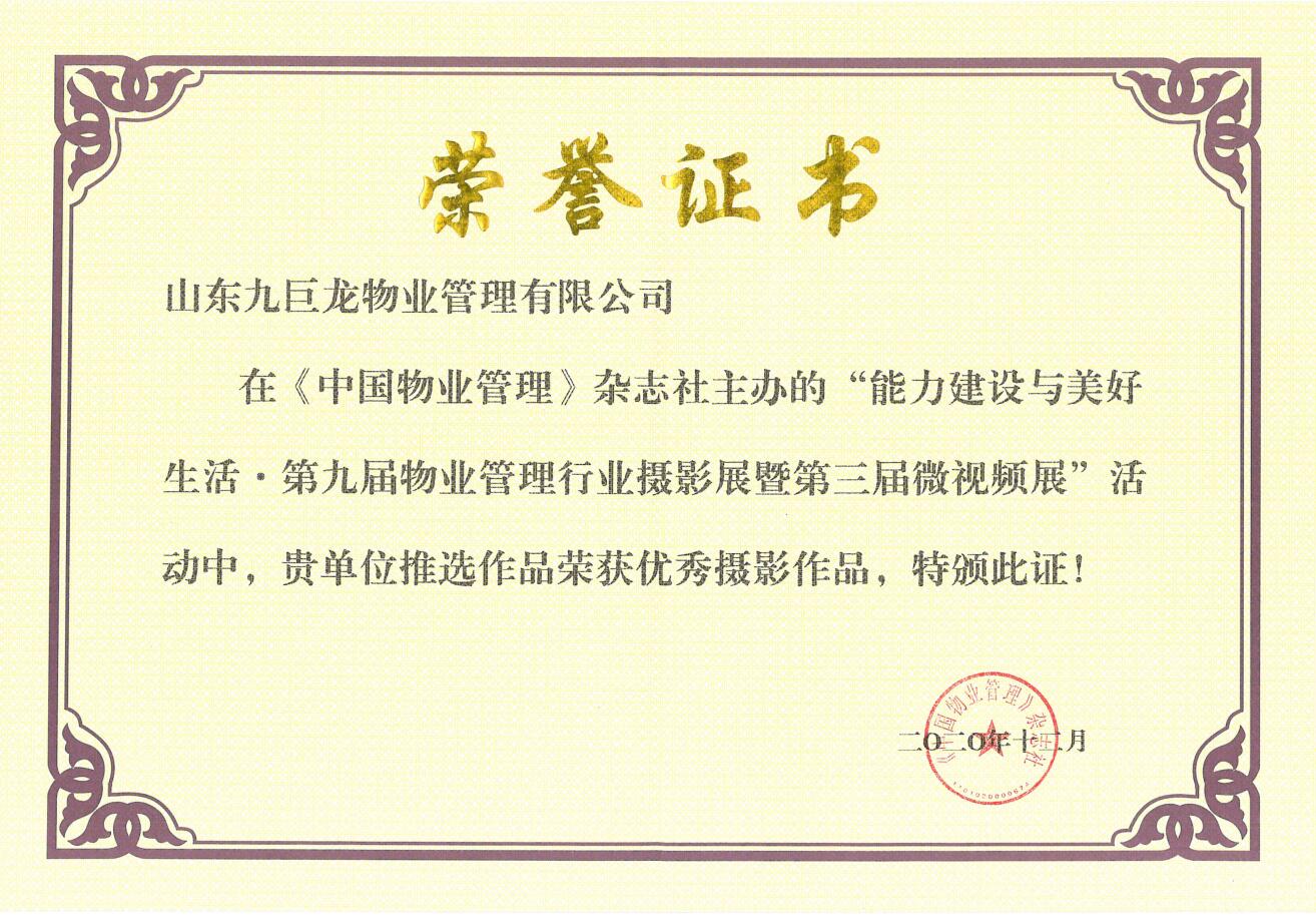 2020物业摄影荣誉